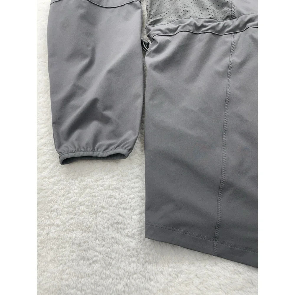 Under Armour‎ Mens XL Grey Monster Lacrosse HeatGear 1/4 Zip Hooded Windbreaker